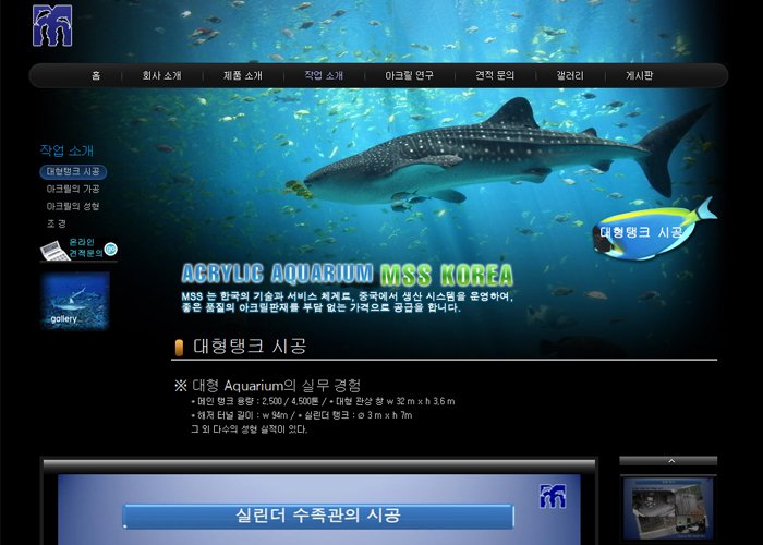 玛粼海底景观科技有限公司页面设计效果图展示1